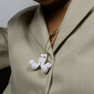 TAPPER 18K Gold AirPod Headphone Rope Chain Necklace